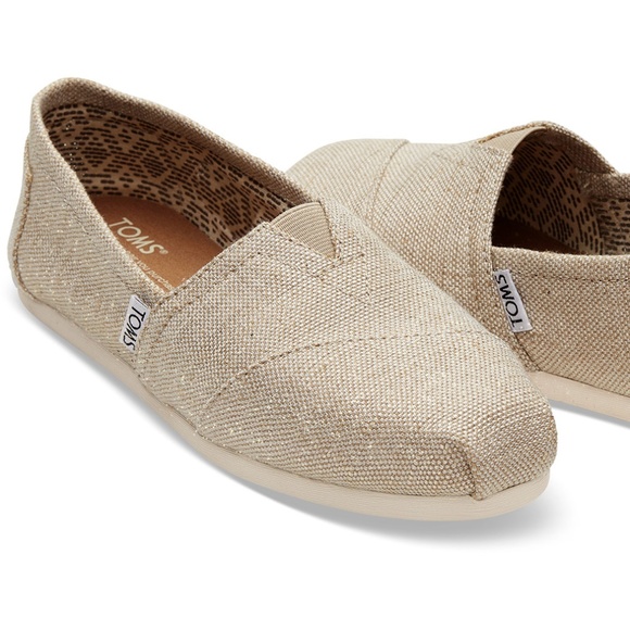 Toms Shoes - TOMS | NATURAL METALLIC BURLAP WOMEN'S CLASSICS